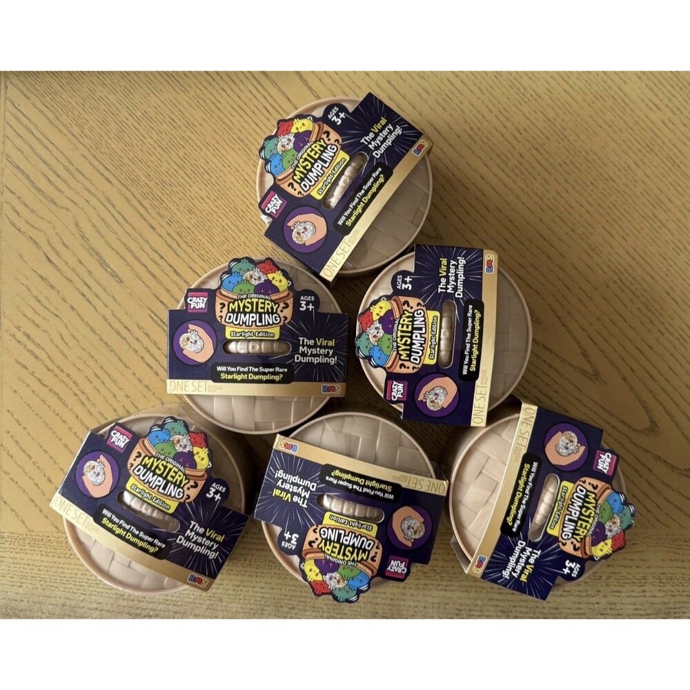 LOT OF 6 Viral Crazy Fun Mystery Dumplings Starlight Edition Brand New Sealed